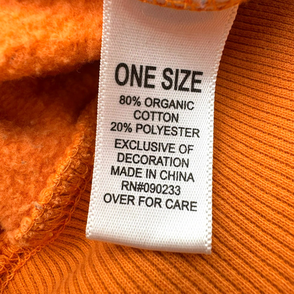 PACSUN Women's Large Orange Earth‎ Lover Ex-boyfriend Crew Neck Sweatshirt Cozy - Picture 6 of 10